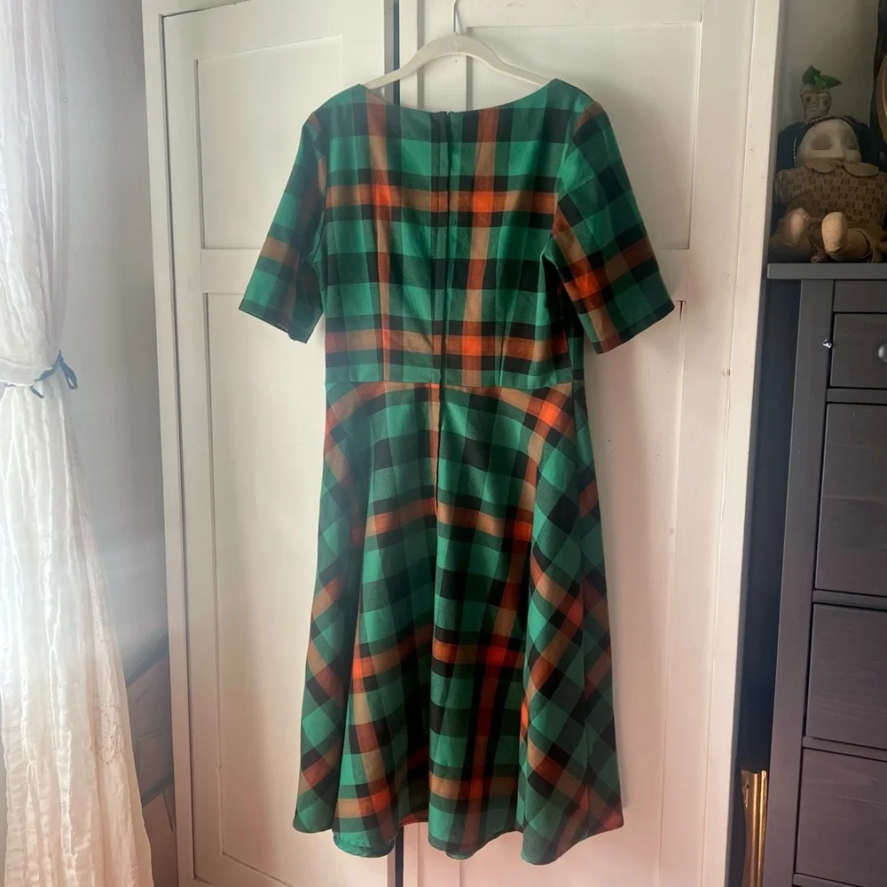 Modcloth plaid midi dress Size 10 - Picture 3 of 3